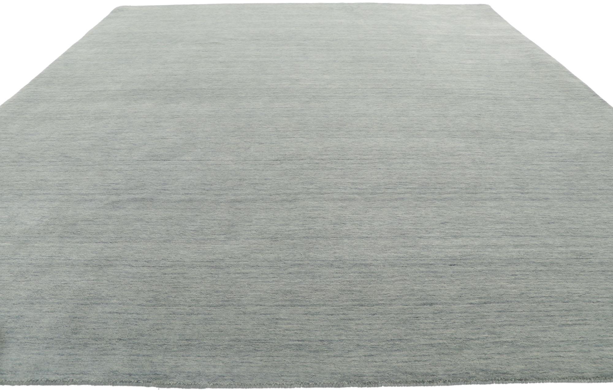 Indian New Contemporary Grey Area Rug with Modern Style For Sale