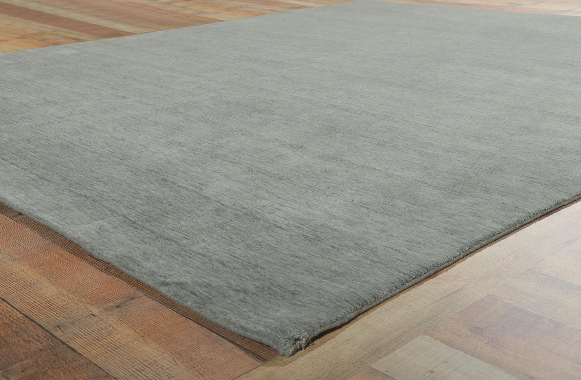 New Contemporary Gray Area Rug with Modern Style In New Condition For Sale In Dallas, TX