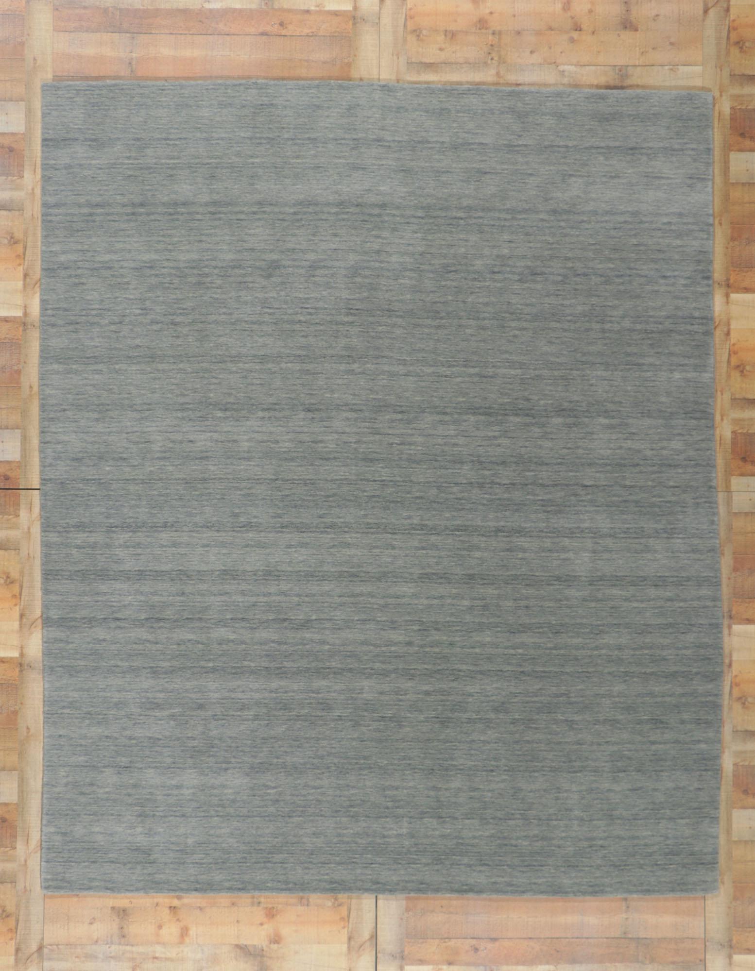 New Contemporary Gray Area Rug with Modern Style For Sale 2