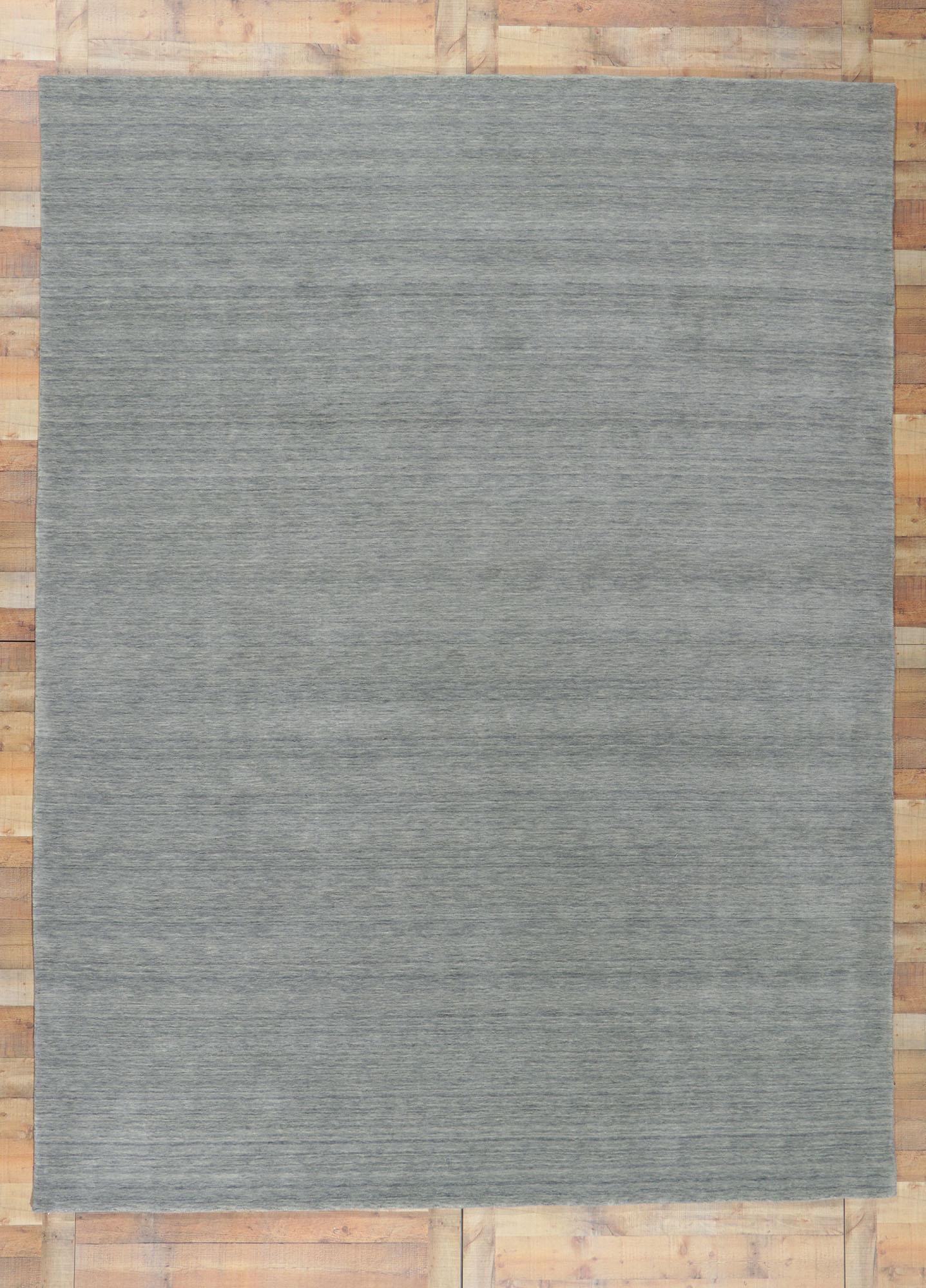 New Contemporary Gray Area Rug with Modern Style  For Sale 1