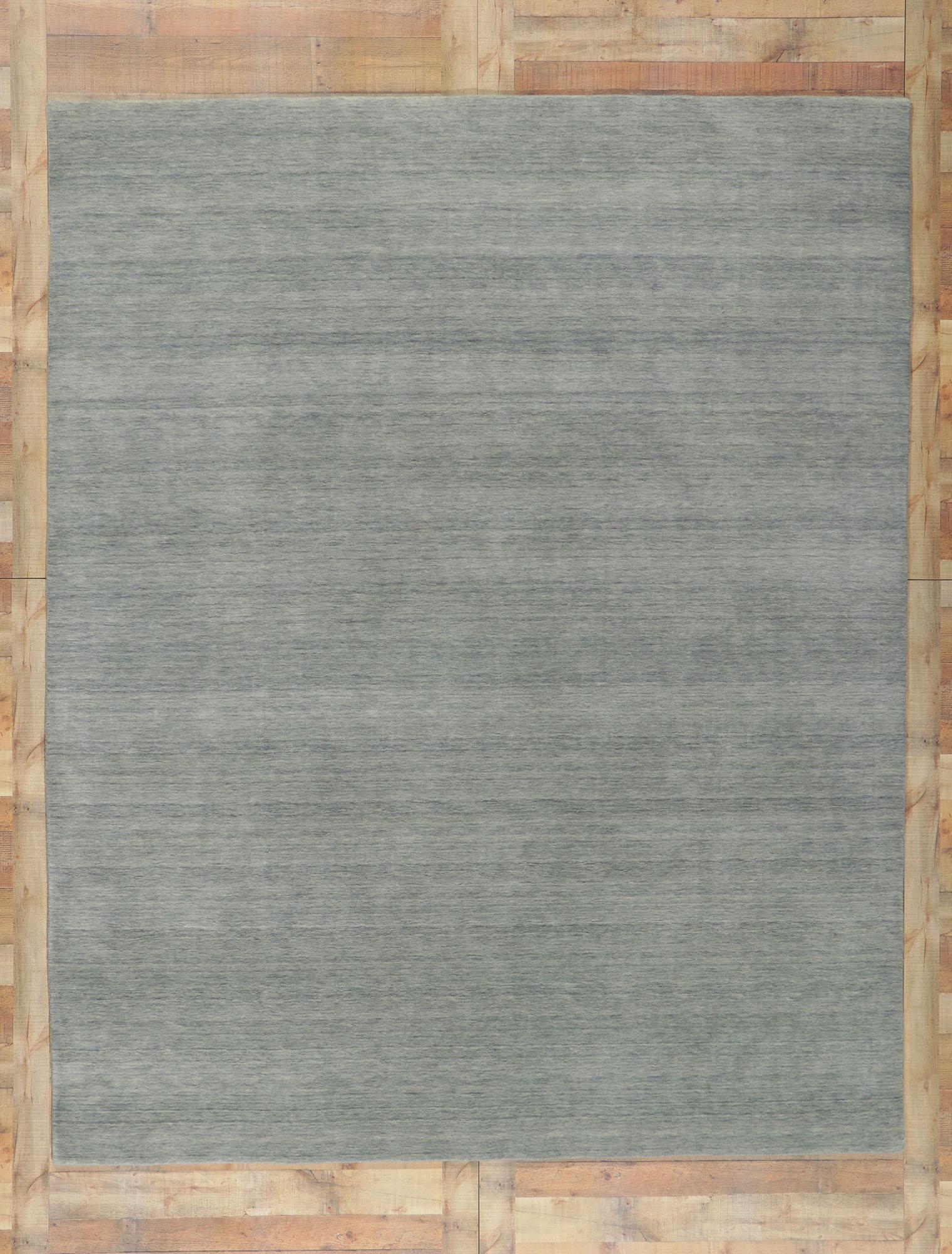 New Contemporary Gray Area Rug with Modern Style For Sale 2