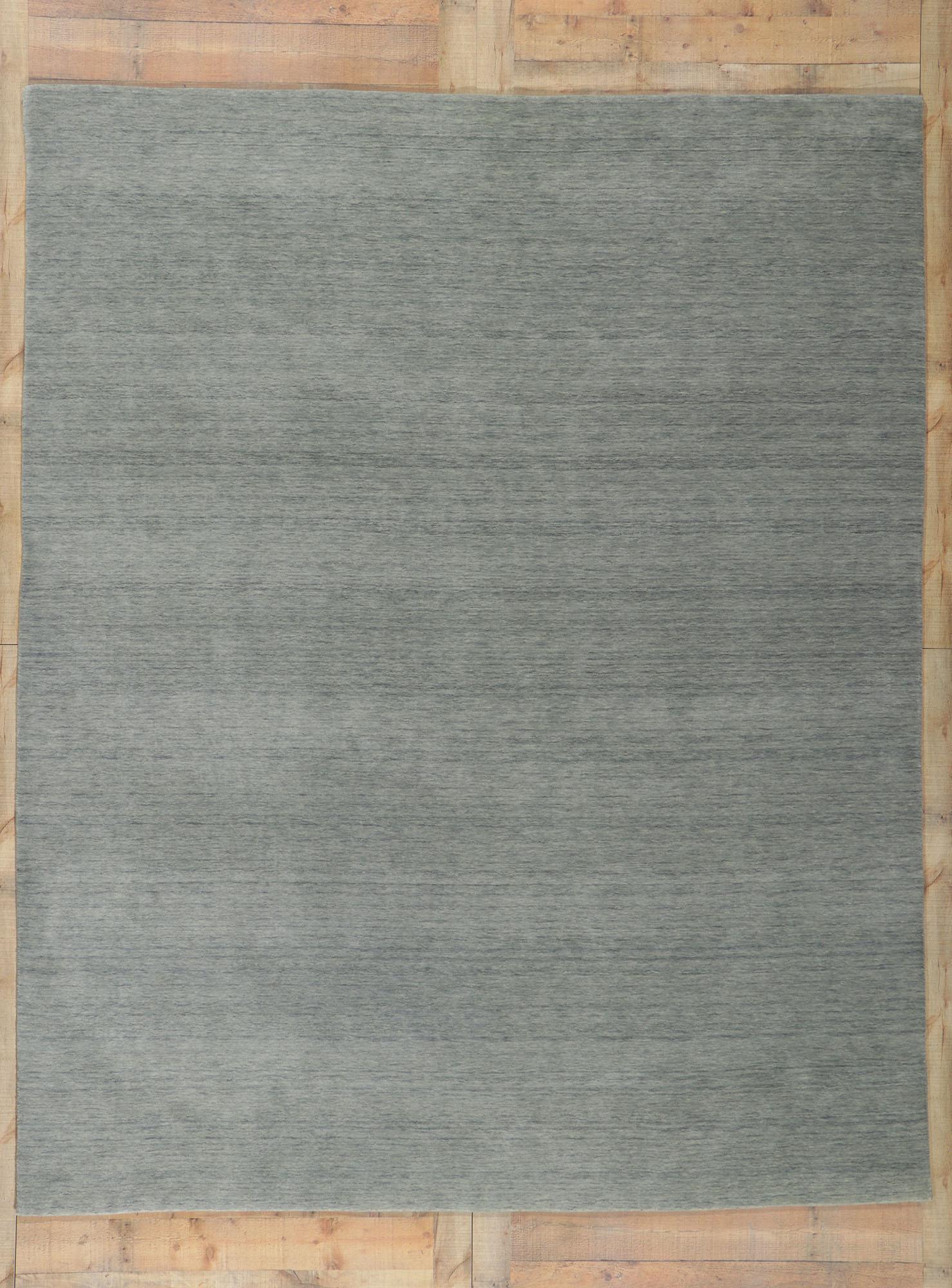 New Contemporary Gray Area Rug with Modern Style For Sale 1