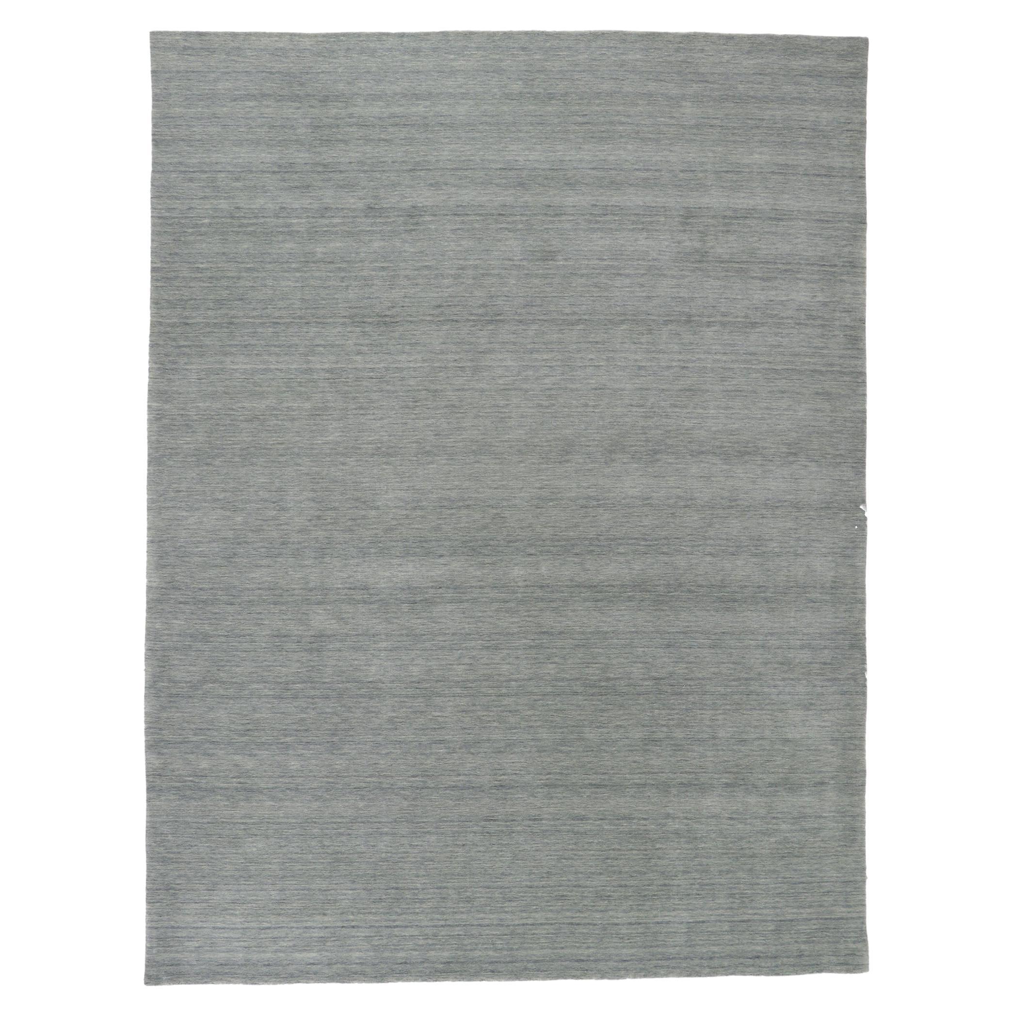 New Contemporary Gray Area Rug with Modern Style  For Sale