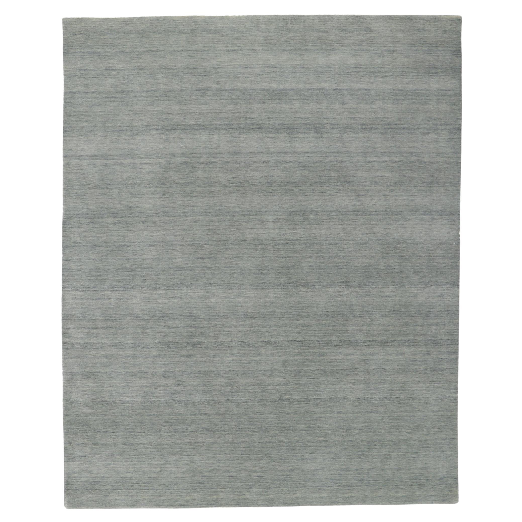 New Contemporary Gray Area Rug with Modern Style For Sale