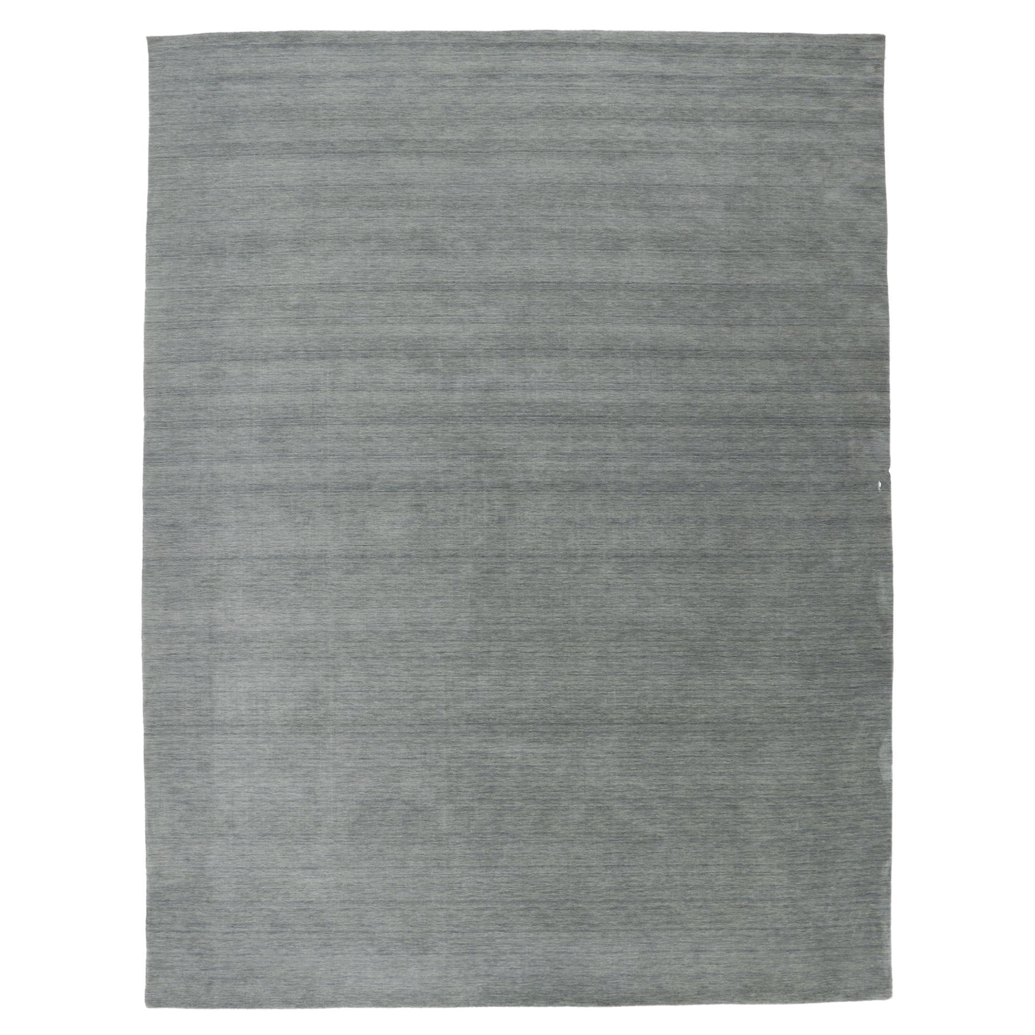Nueva Alfombra Gris Contemporánea de Estilo Moderno en venta