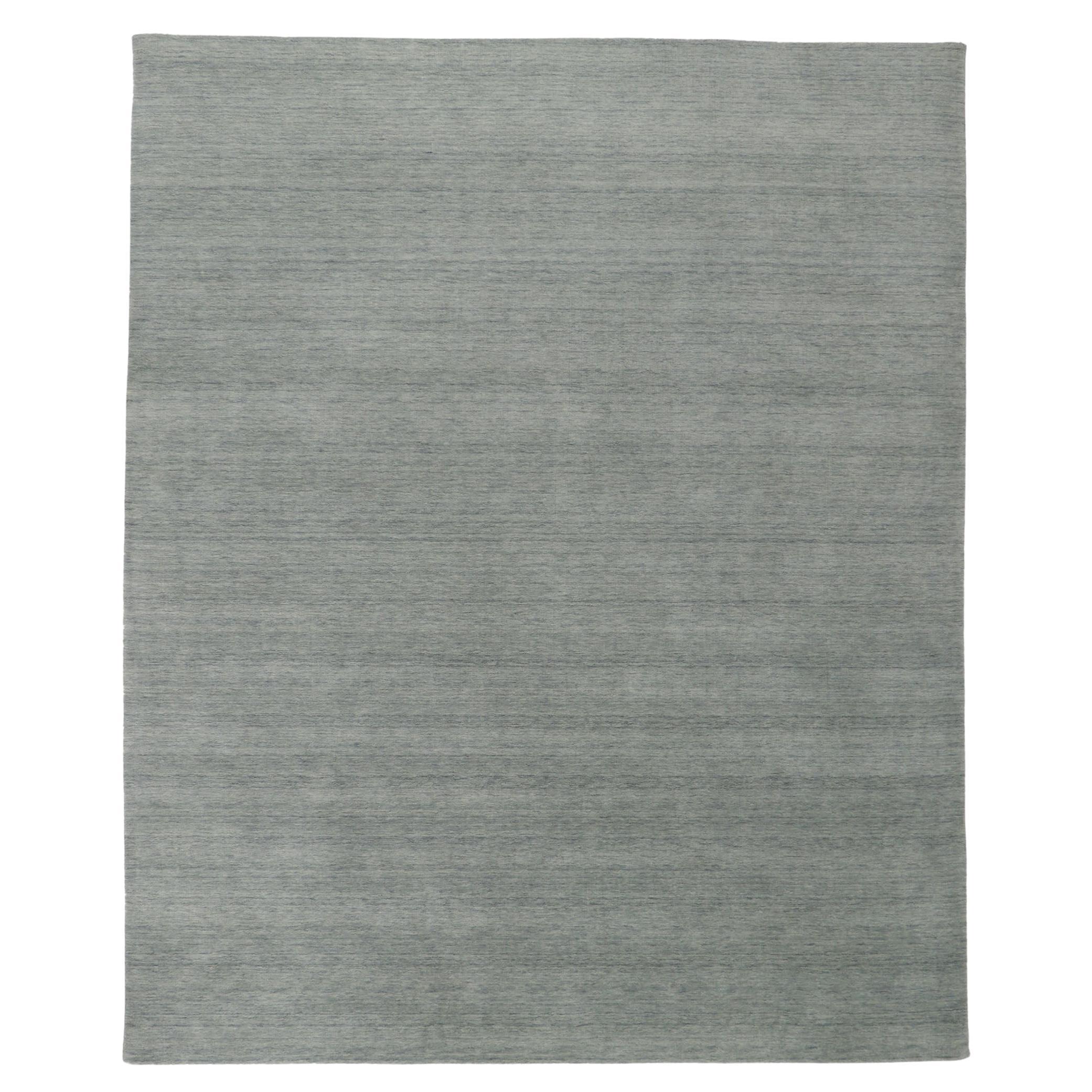 Nueva Alfombra Gris Contemporánea de Estilo Moderno