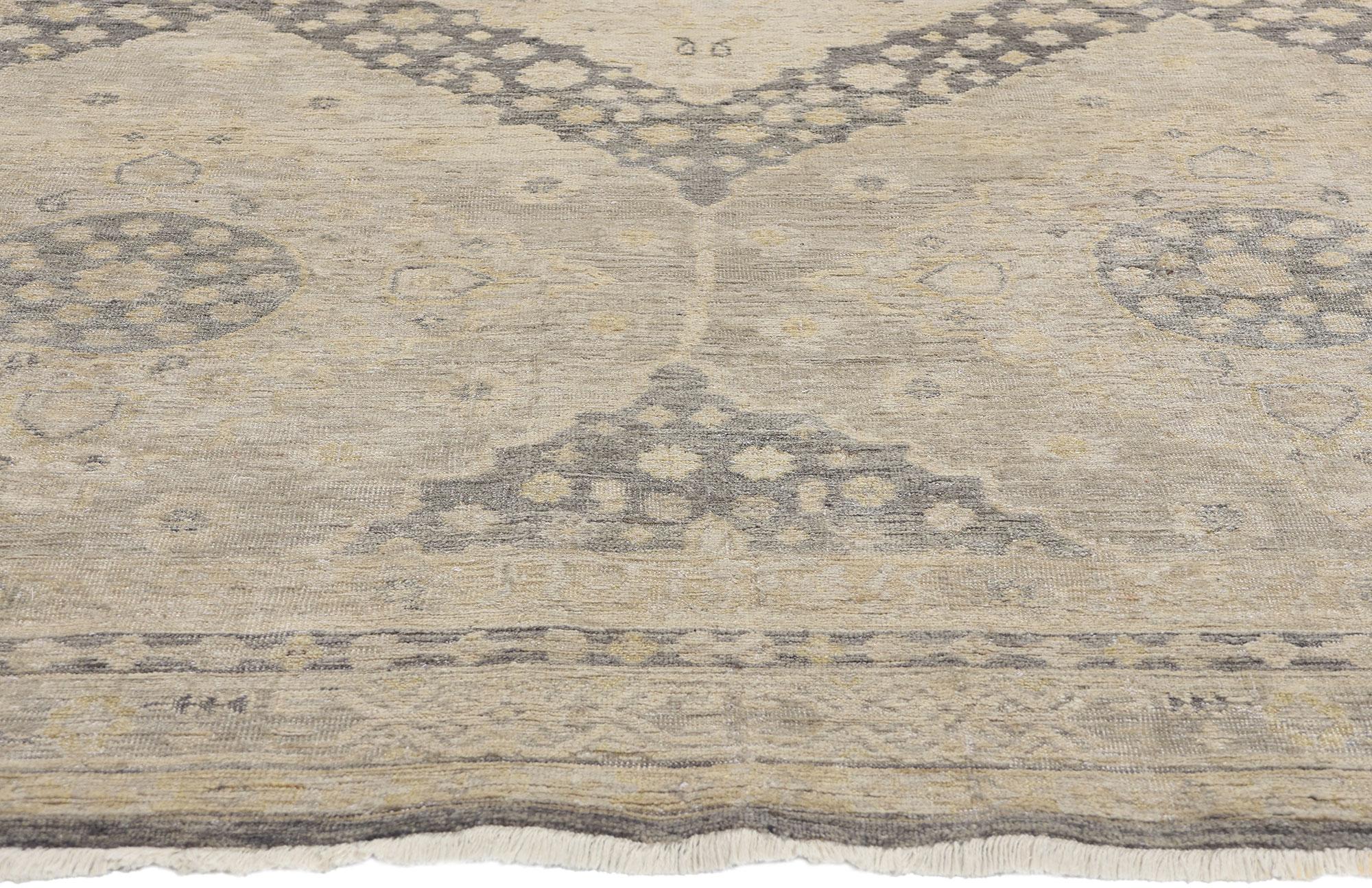 Nueva Alfombra Khotan Gris Contemporánea Indio en venta