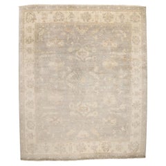 Tappeto New Contemporary Grey Oushak, 12'02 x 14'08