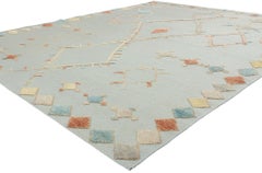 Nueva alfombra marroquí contemporánea de gran altura, el encanto tribal se une al boho chic del suroeste