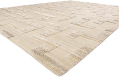 New Organic Modern High-Low Carpet with Minimalist Style