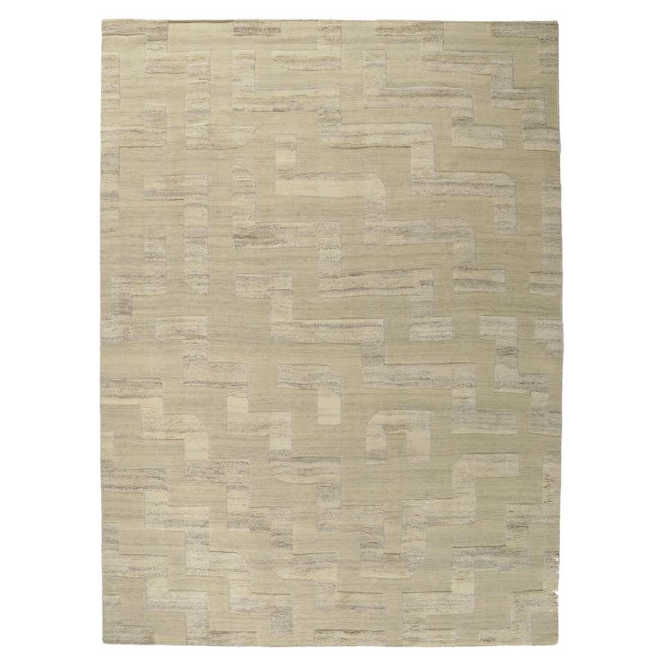 New Colorful High-Low Textured Rug For Sale at 1stDibs
