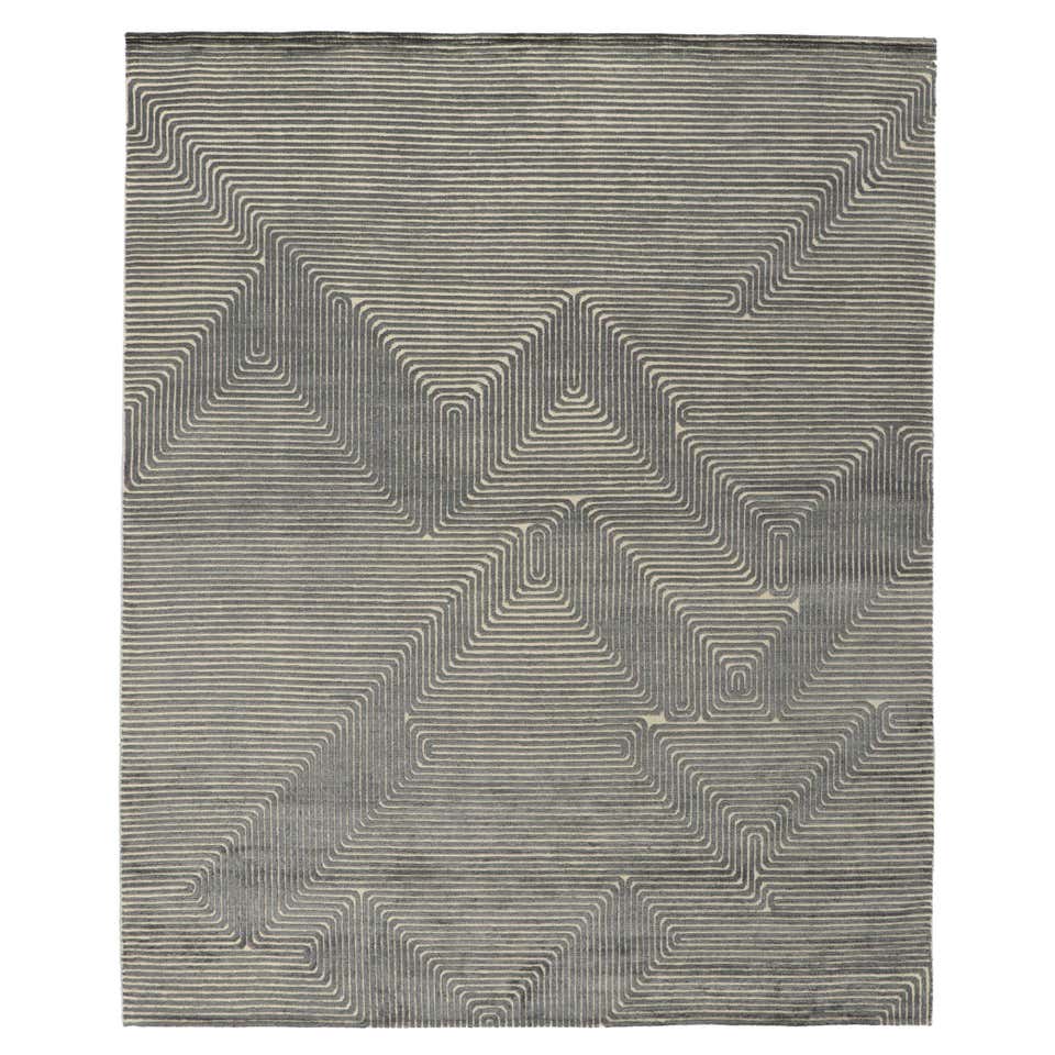 New Contemporary High-Low Textured Rug For Sale at 1stDibs