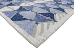 New Contemporary High-Low Textured Carpet with Raised Design
