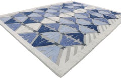 New Contemporary Indian Kilim Souf Rug with Raised Design