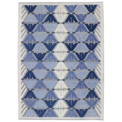 Nueva alfombra india contemporánea Kilim Souf con diseño en relieve