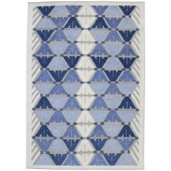 Nueva alfombra india contemporánea Kilim Souf con diseño en relieve