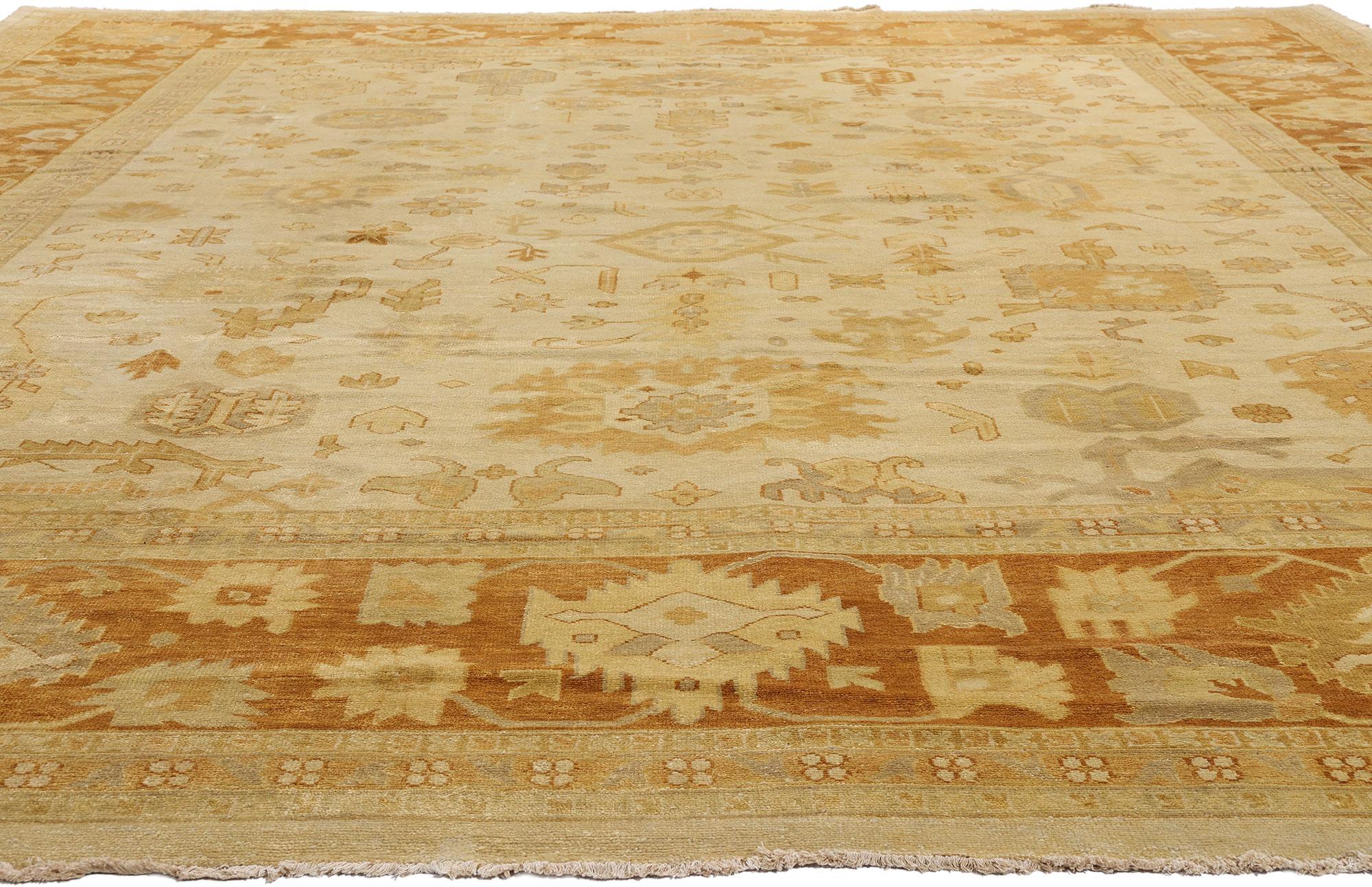 Nueva Alfombra Contemporánea India Oushak con Estilo Rústico Cottage Southern Living Indio en venta