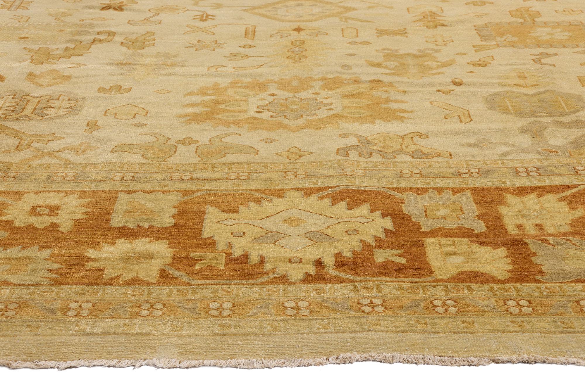 Nueva Alfombra Contemporánea India Oushak con Estilo Rústico Cottage Southern Living en Nuevo estado para la venta en Dallas, TX