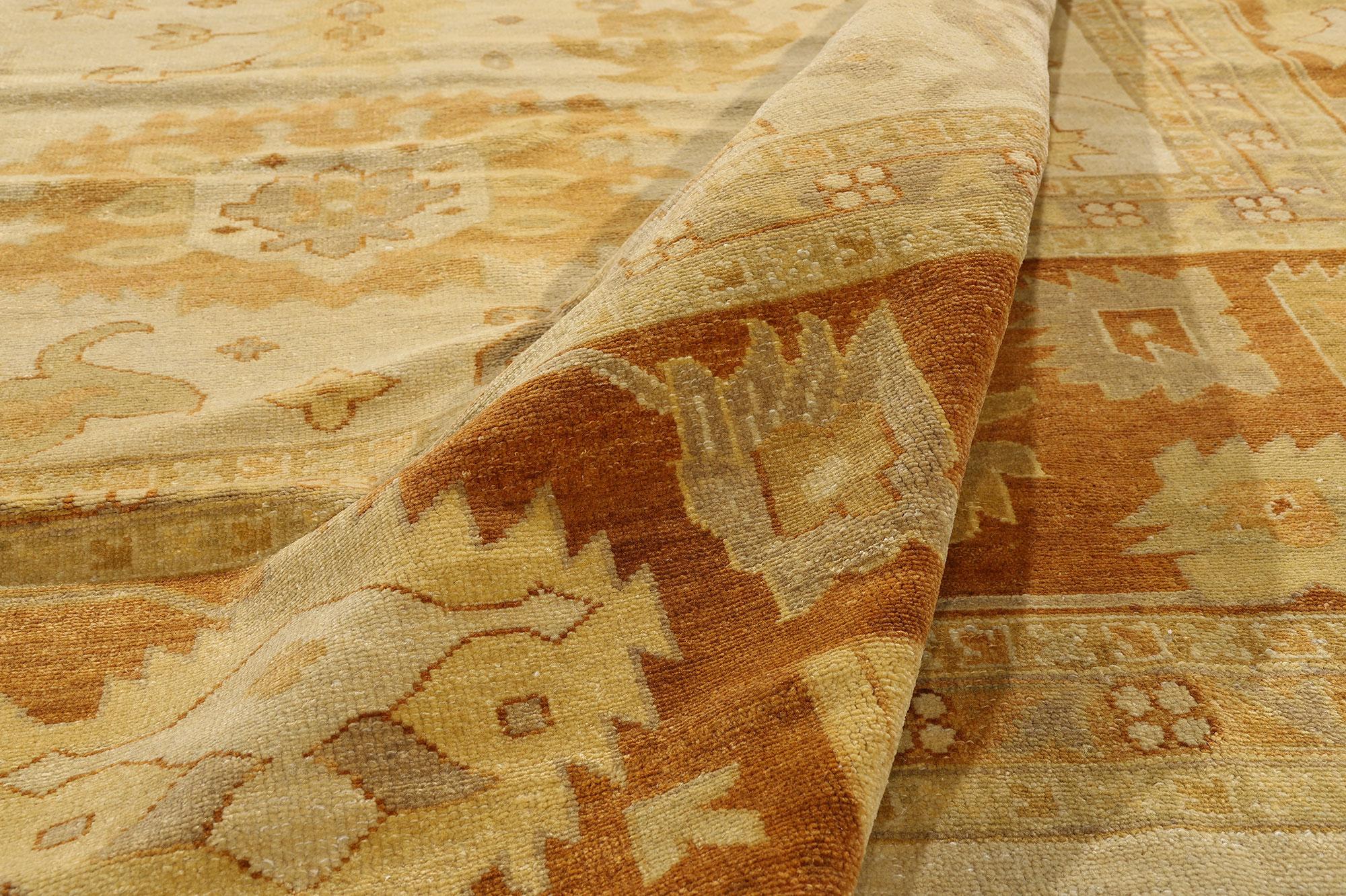 Nueva Alfombra Contemporánea India Oushak con Estilo Rústico Cottage Southern Living Lana en venta