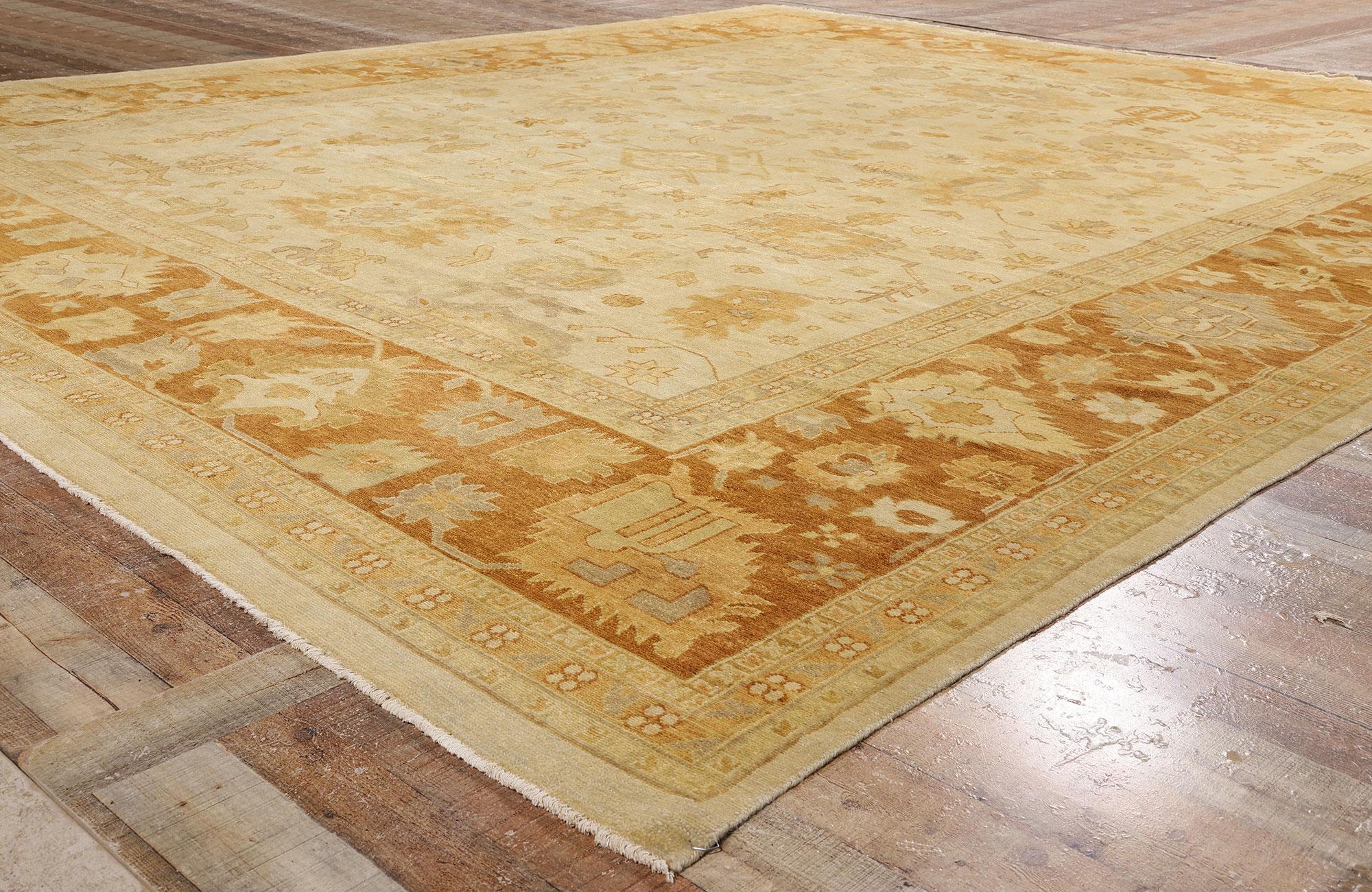 Nueva Alfombra Contemporánea India Oushak con Estilo Rústico Cottage Southern Living en venta 1