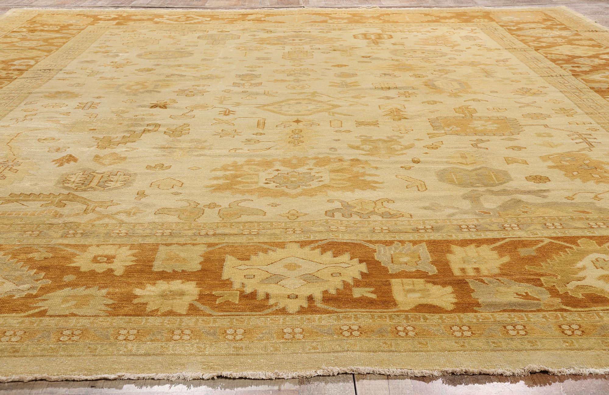 Nueva Alfombra Contemporánea India Oushak con Estilo Rústico Cottage Southern Living en venta 2