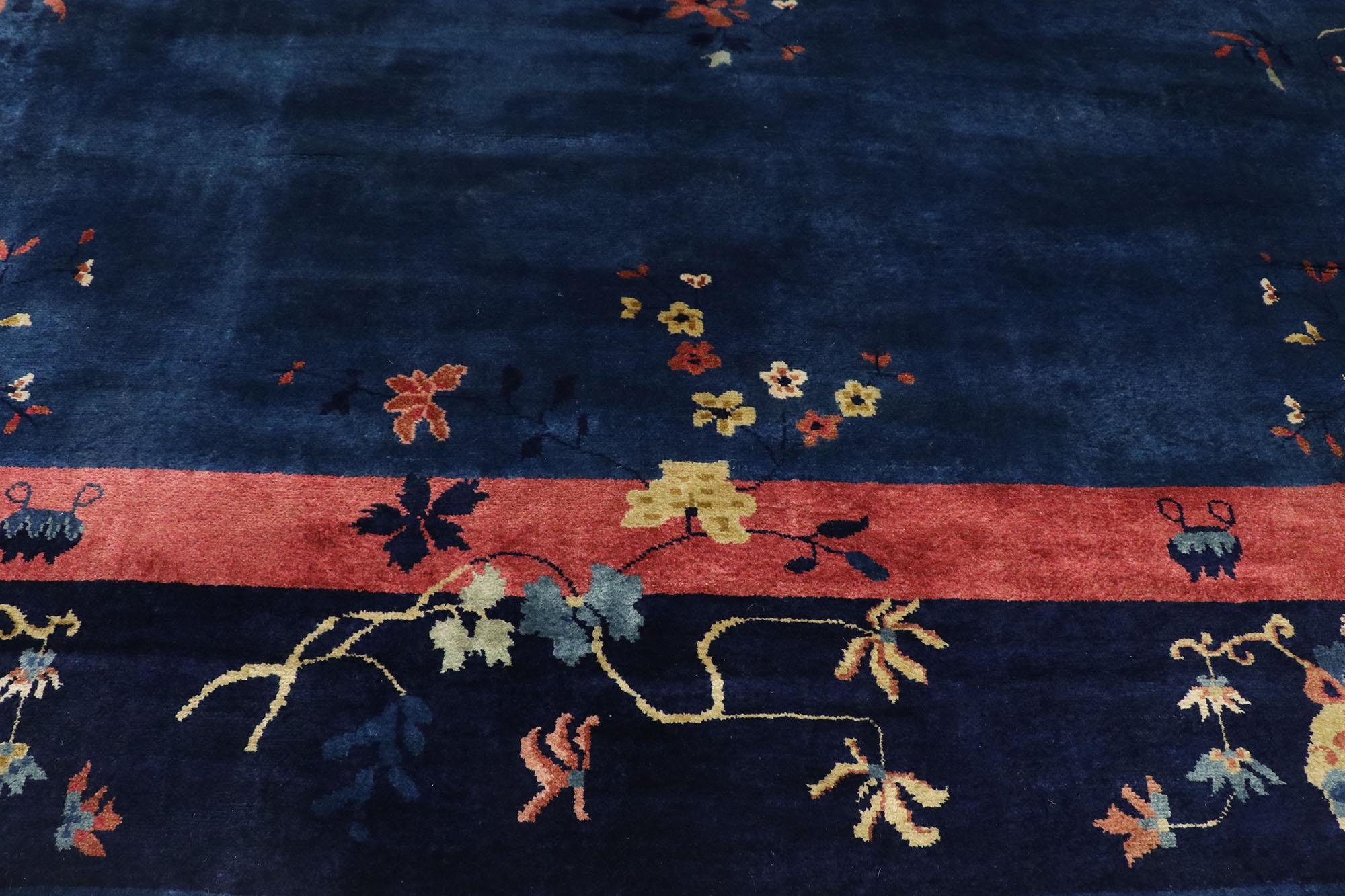 New Contemporary Chinese Art Deco Style Rug Inspired by Walter Nichols