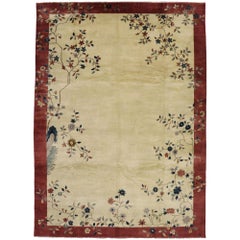 New Contemporary Chinese Art Deco Rug Inspired by Walter Nichols