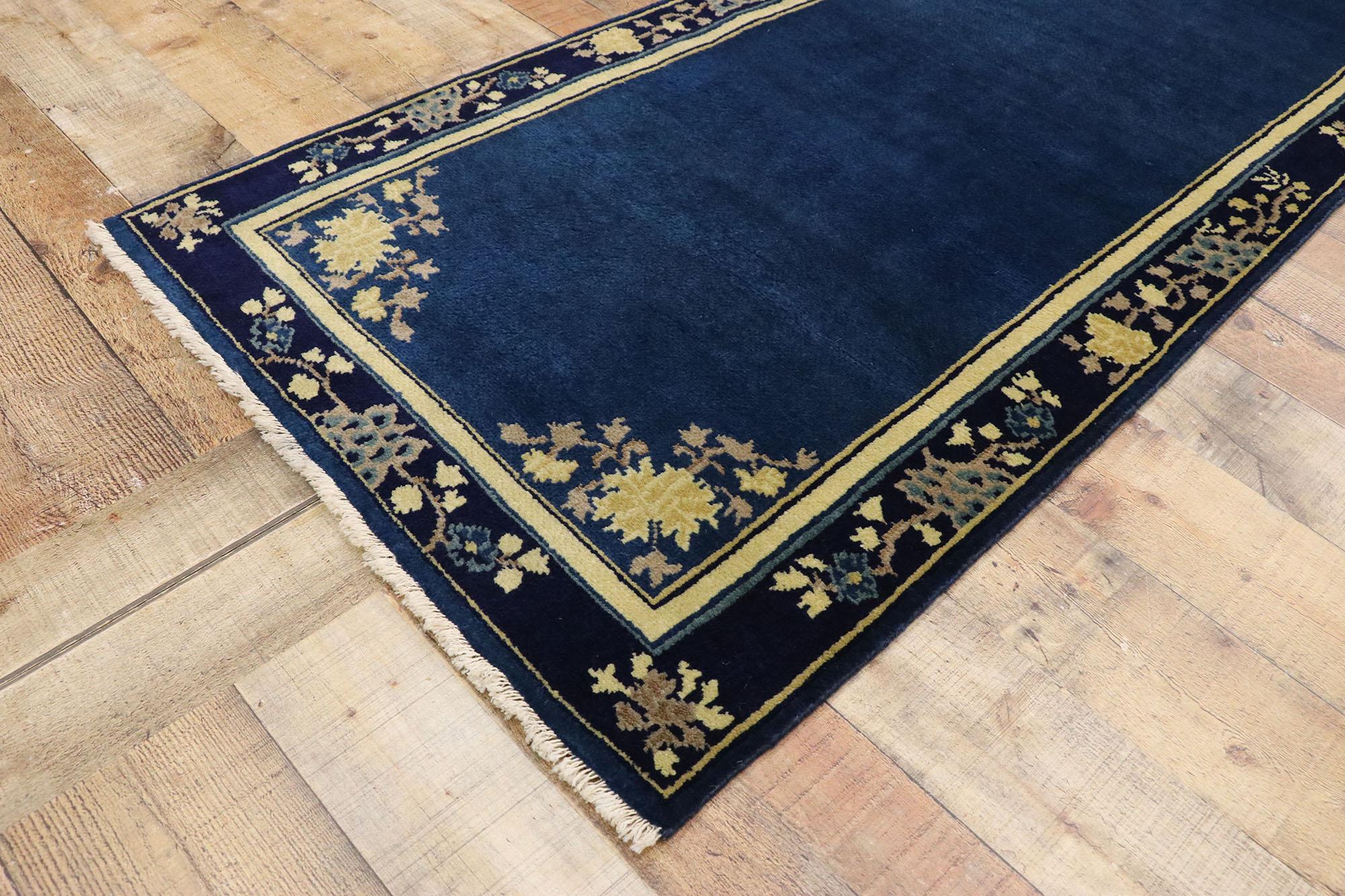 Wool New Contemporary Chinese Art Deco Style Runner