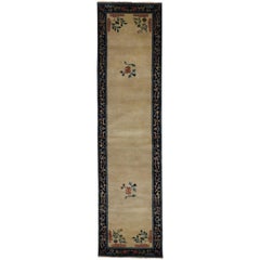 New Contemporary Chinese Art Deco Style Runner with Chinoiserie Style