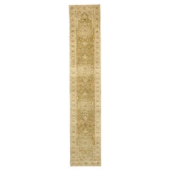 New Contemporary Indo-Persian Heriz Runner with Transitional Shaker Style
