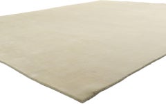 New Contemporary Ivory Area Rug with Luxe Minimalist Style