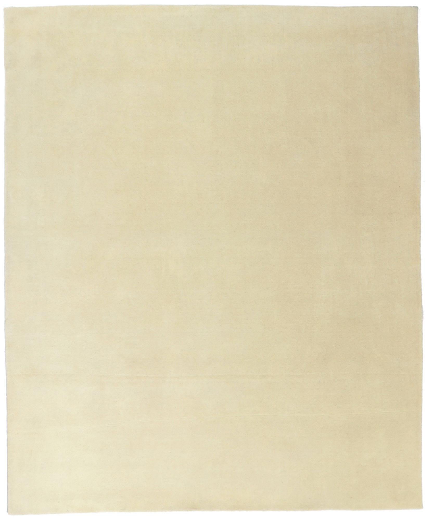New Contemporary Ivory Area Rug with Luxe Minimalist Style For Sale 3