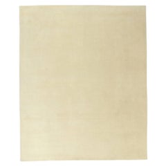Neuer zeitgenössischer elfenbeinfarbener Teppich mit luxuriösem, minimalistischem Stil
