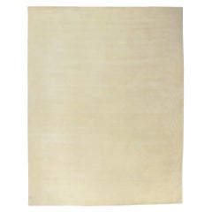 New Contemporary Ivory Area Rug with Luxe Minimalist Style