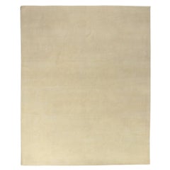 New Contemporary Ivory Area Rug with Minimalist Luxe Style