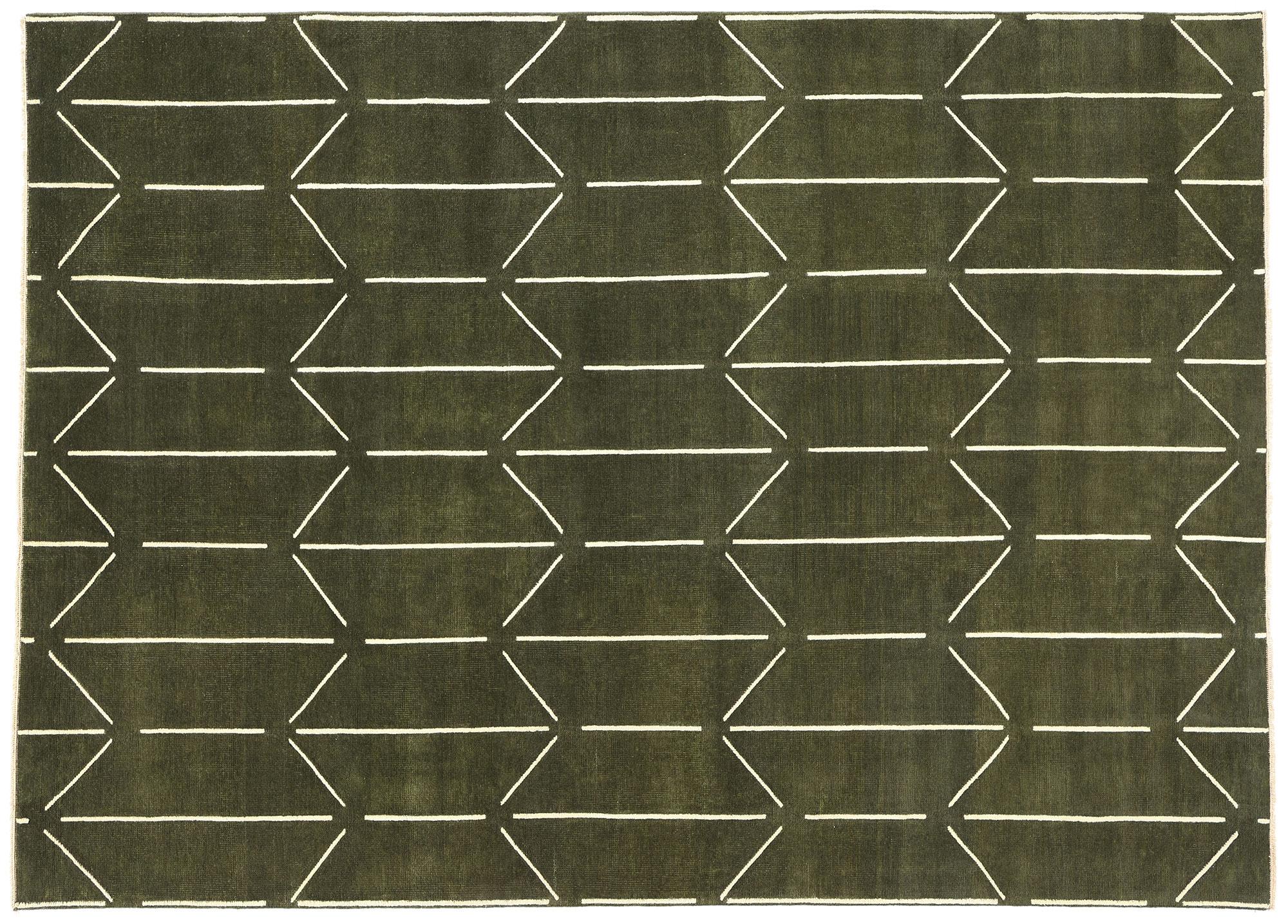 New Contemporary Japandi Geometric High-Low Biophilic Carpet im Angebot 2