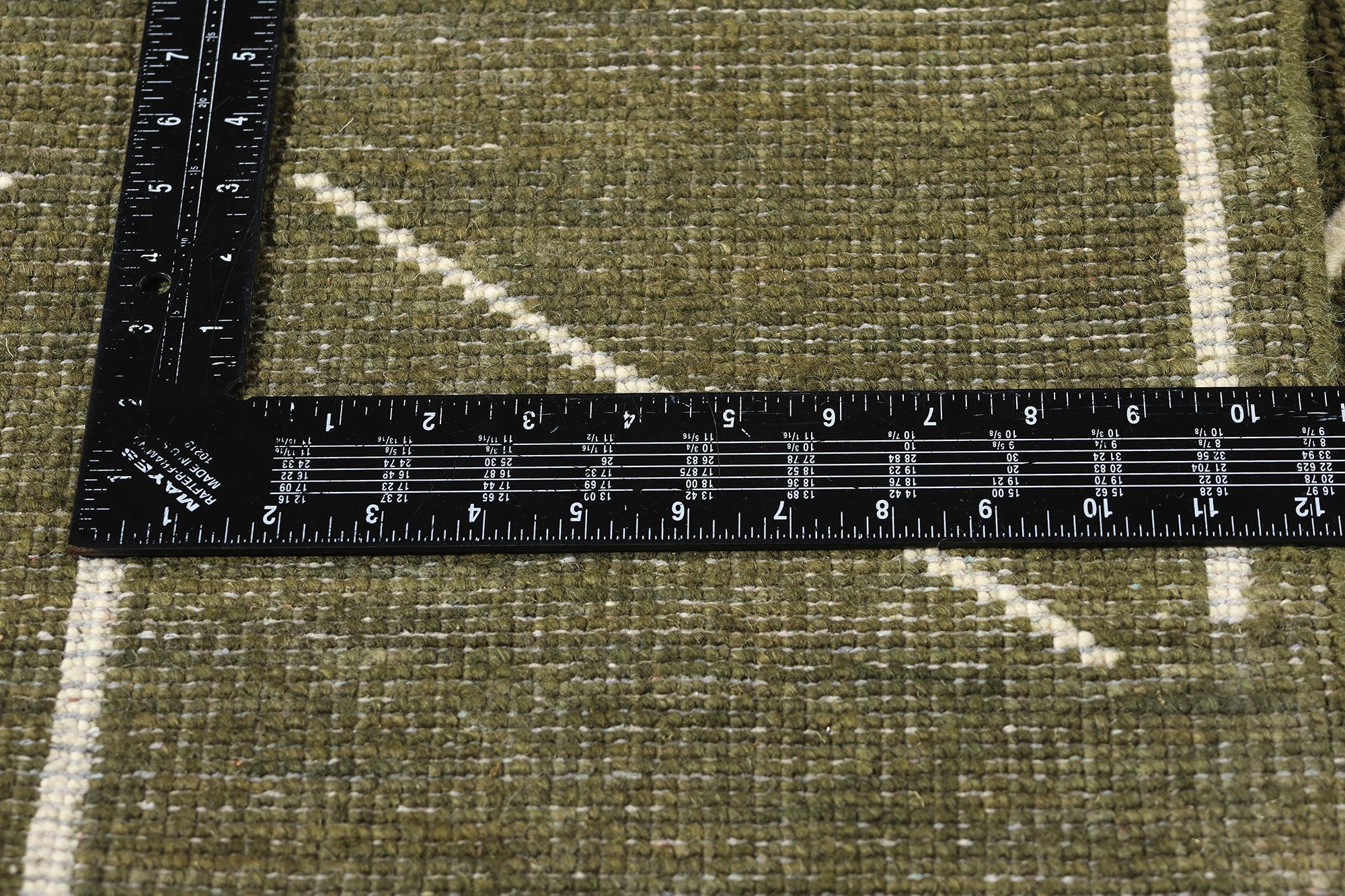 Nuovo tappeto biofilico contemporaneo Japandi Geometric High-Low In condizioni Nuovo in vendita a Dallas, TX
