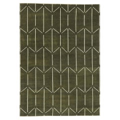 Nueva Alfombra Contemporánea Japandi Geométrica Alta-Baja Biofílica
