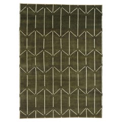 New Contemporary Japandi Geometric High-Low Biophilic Carpet