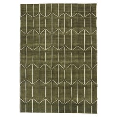 New Contemporary Japandi Geometric High-Low Biophilic Carpet