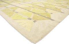New Contemporary Kilim Souf Rug with a Raised Design