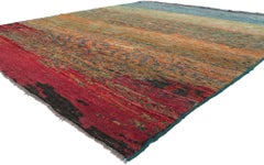 New Contemporary Landscape Pictorial Rug Inspired by Helen Frankenthaler
