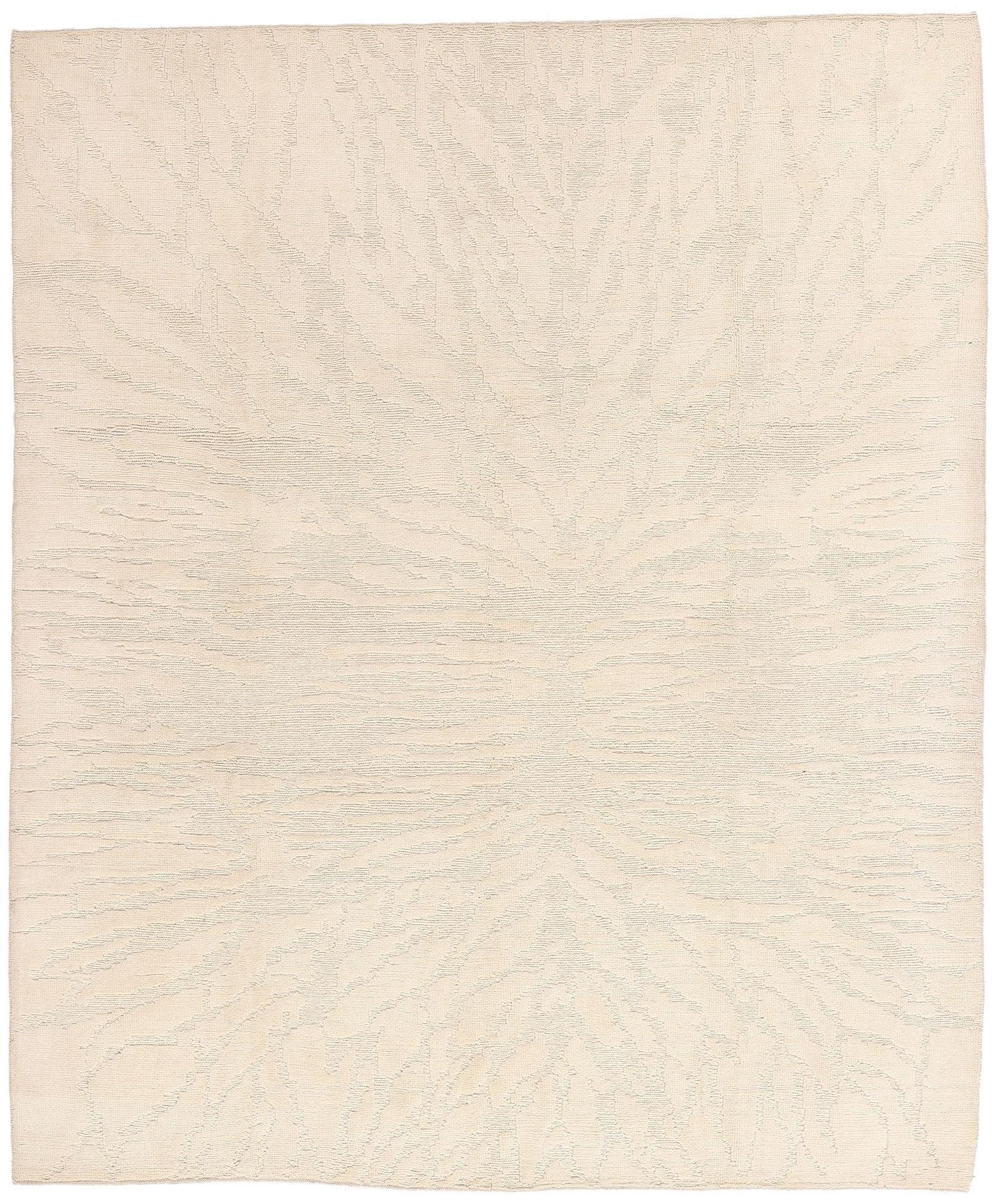 Nuovo Tappeto Minimalista Contemporaneo Shibui Soumak con trama alta e bassa