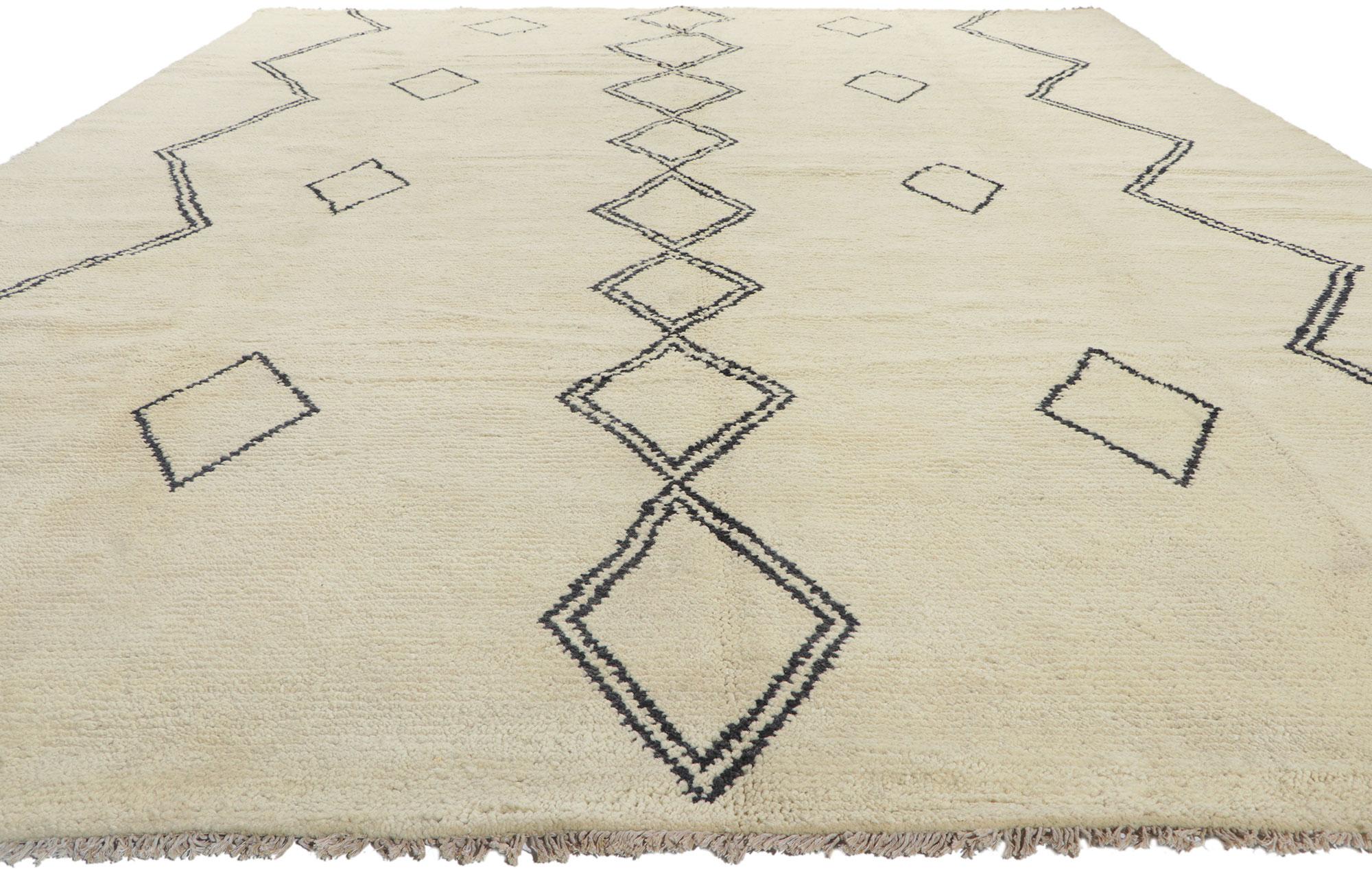 Tribal New Contemporary Moroccan Area Rug  For Sale