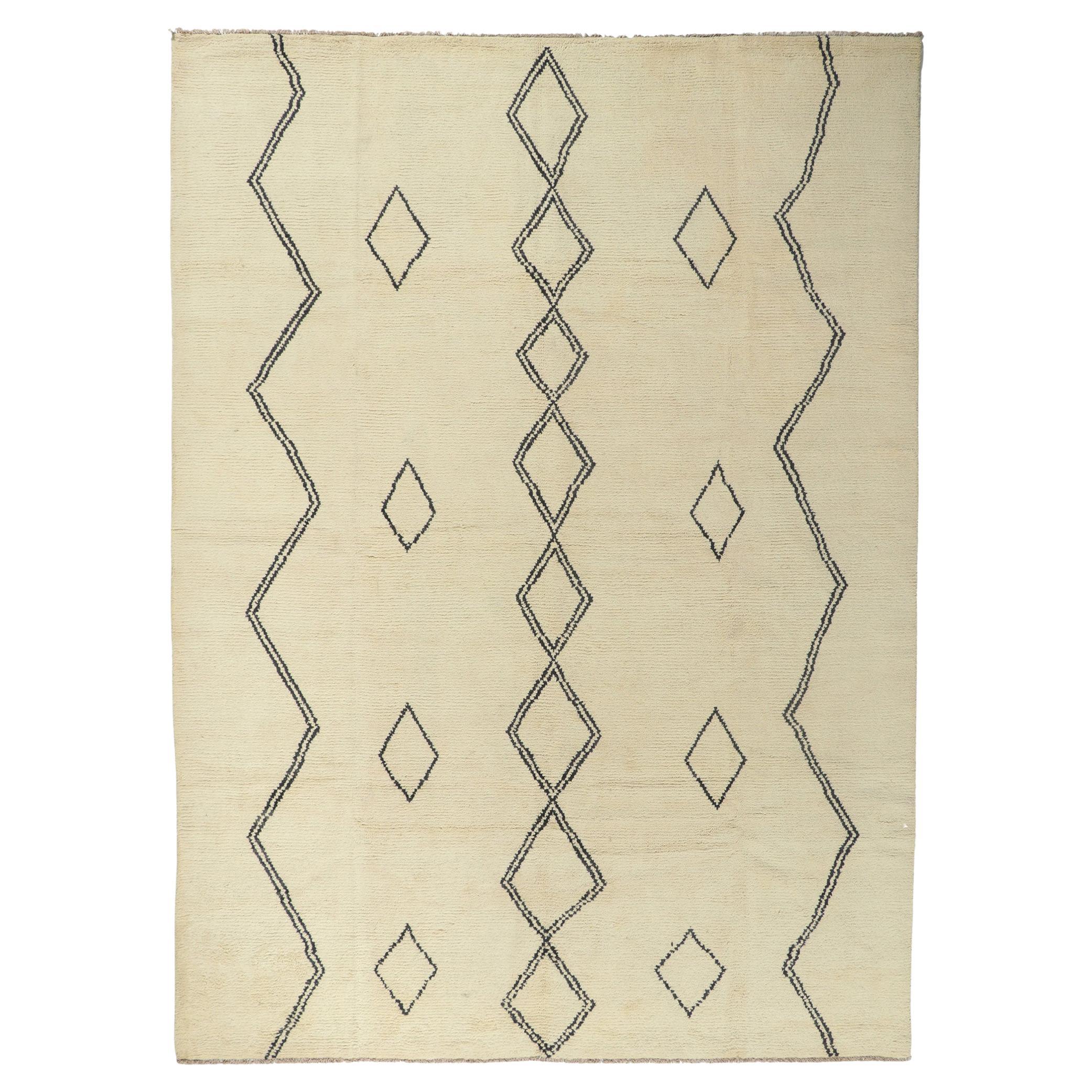 New Contemporary Moroccan Area Rug  For Sale