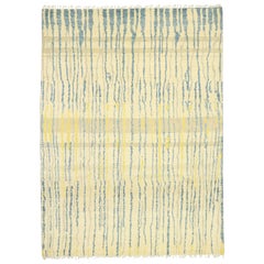 New Contemporary Moroccan Style Rug with Abstract Linear Design