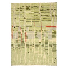 New Contemporary Moroccan Area Rug with Bauhaus Style and Abstract Expressionism