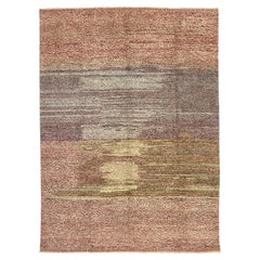Abstract Moroccan Rug, Wabi-Sabi Meets Expressionist Style