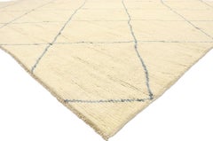 Large Organic Modern Moroccan Rug, Minimalist Shibui Meets Bohemian Charm