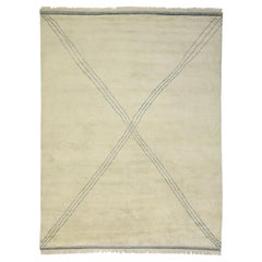 New Contemporary Moroccan Area Rug with Minimalist Style